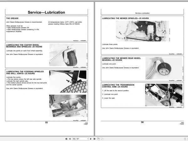John Deere Front Mower F710 F725 SN 10001 Operators Manual OMM111778 B1 2