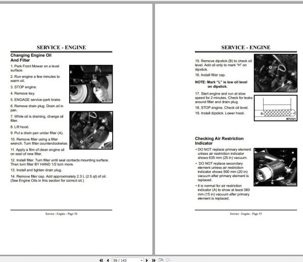 John Deere Front Mower F932 SN 150001 Operators Manual OMM124506 F6 2