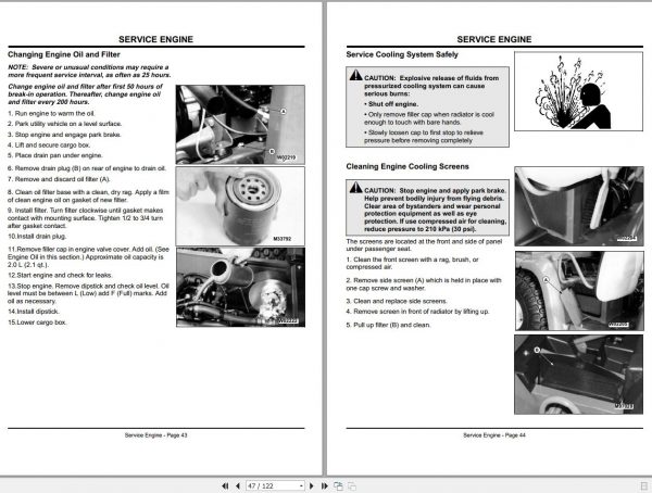 John Deere Gator Diesel Utility Vehicle SN 08807 Operators Manual 2