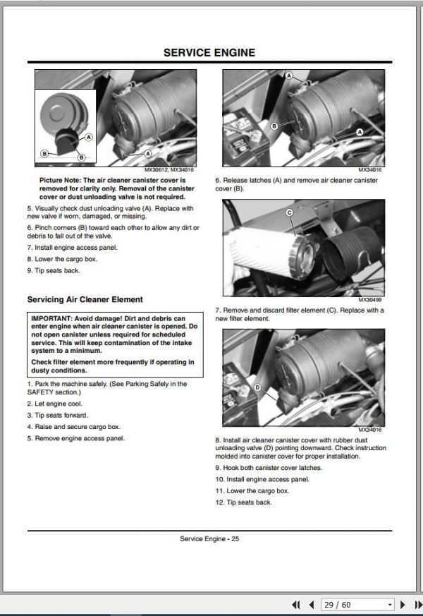 John Deere Gator Utility Vehicle CX SN 080001 Operators Manual OMM162861 L9 2010 2