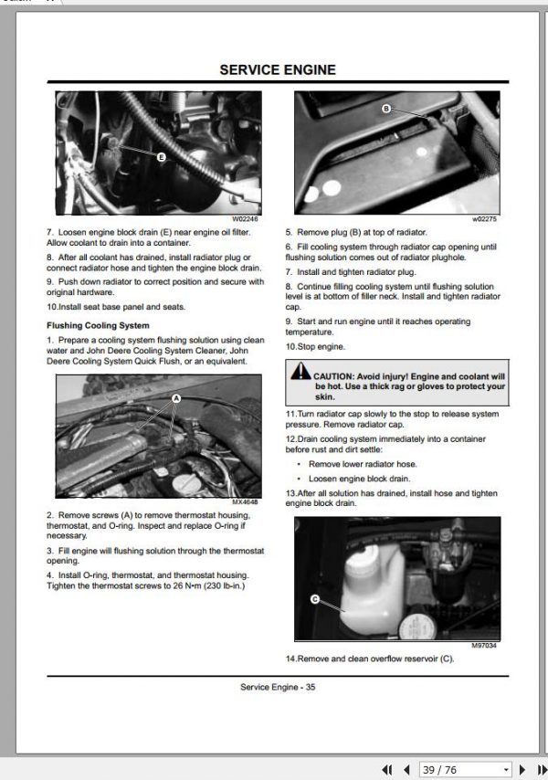John Deere Gator Utility Vehicle Diesel Trail Diesel SN 008807 Operators Manual OMM144180 B3 2003 2