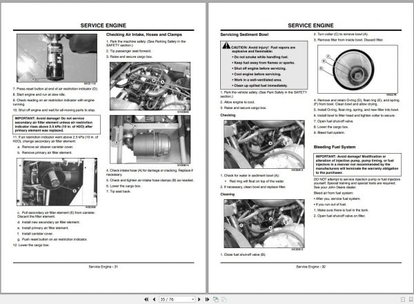 John Deere Gator Utility Vehicle HPX 4×4 Diesel SN 090001 Operators Manual OMM163327 E0 2010 2