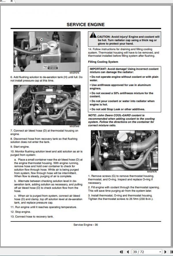 John Deere Gator Utility Vehicle TH 6×4 Diesel SN 050001 Operators Manual OMM161539 F9 2009 2