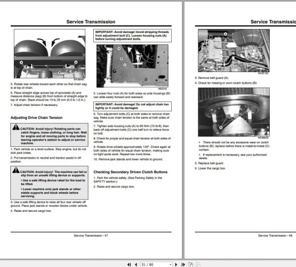 John Deere Gator Utility Vehicle TH 6×4 Diesel SN 070001 Operators Manual 2