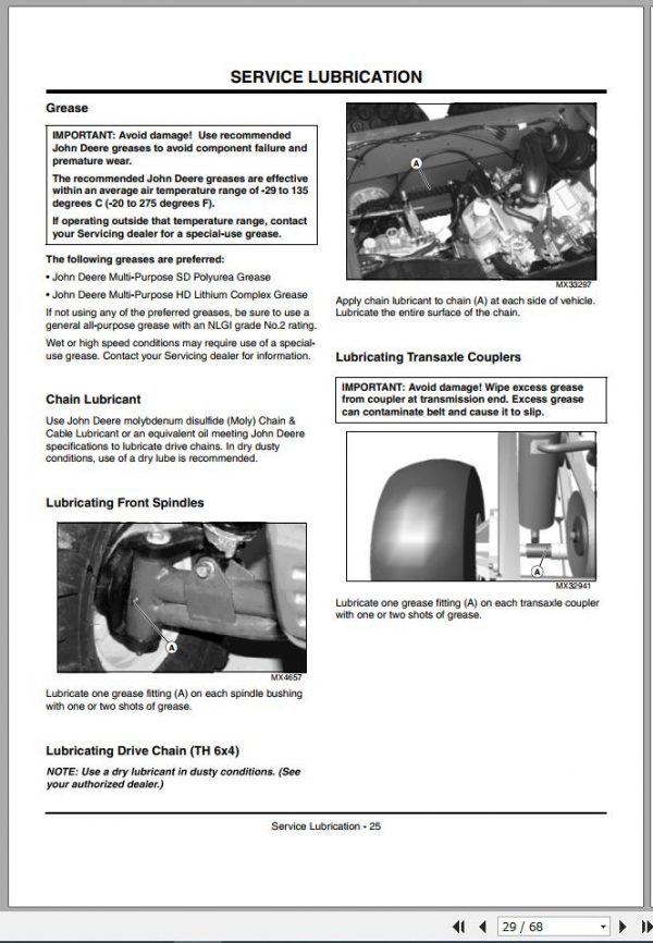 John Deere Gator Utility Vehicle TS TH 6×4 SN 001001 Operators Manual OMM154966 J5 2005 2