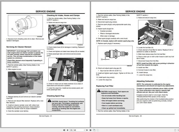 John Deere Gator Utility Vehicle TX Turf SN 050001 Operators Manual 2009 2