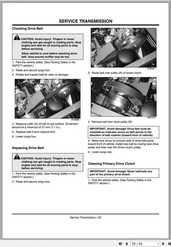John Deere Gator Utility Vehicle Turf SN 001001 Operators Manual OMM126764 D4 2004 2