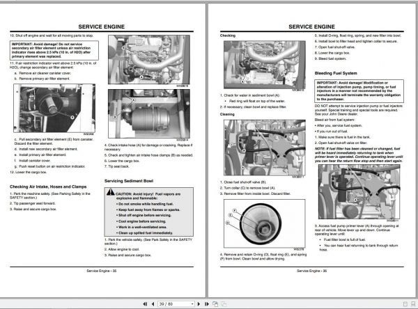 John Deere Gator Utility Vehicle XUV 850D SN 080000 Operators Manual OMM162658 K9 2009 2
