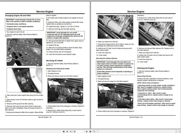 John Deere Gator Utility Vehicle XUV550 SN 010001 Operators Manual 2012 2