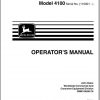 John Deere Gear Transmission Compact Utility Tractor 4100 SN 110001 Operators Manual OMM134596 C8 1