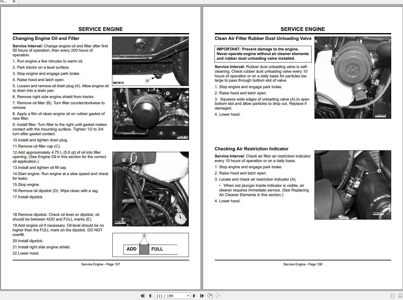 John Deere Gear Transmission Compact Utility Tractor Hydrostatic 4200