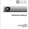 John Deere Gear Transmission Compact Utility Tractor Hydrostatic 4500 4600 Operators Manual OMM135715 J8 1