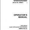 John Deere Greensmower Professional 2243 Gas SN 958001 Operators Manual 1