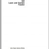 John Deere Lawn Garden Tractor 322 Operators Manual OMM95296 L9 1