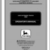 John Deere Lawn Garden Tractor 355D SN 085001 Operators Manual OMM141524 C0 1