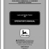 John Deere Lawn Garden Tractor 455 SN 070001 Operators Manual OMM144040 E0 1
