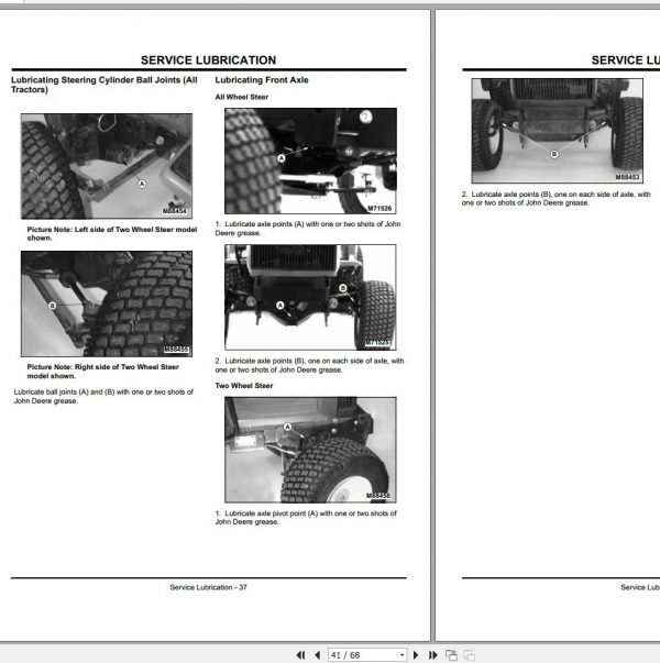 John Deere Lawn Garden Tractor 455 SN 070001 Operators Manual OMM144040 E0 2