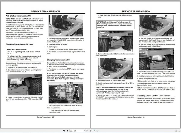 John Deere Lawn Garden Tractor GT225 GT235 SN 010001 Operators Manual OMM142611 C0 2