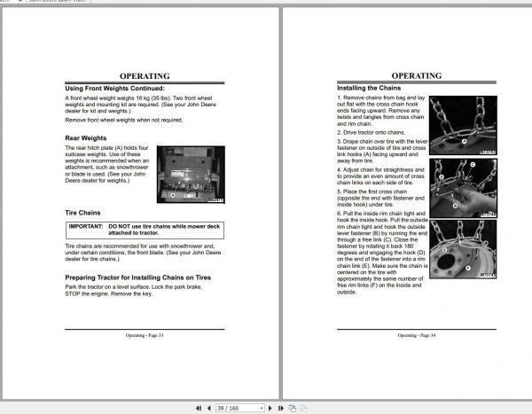 John Deere Lawn Garden Tractor GT242 GT262 GT275 SN 010001 Operators Manual 2