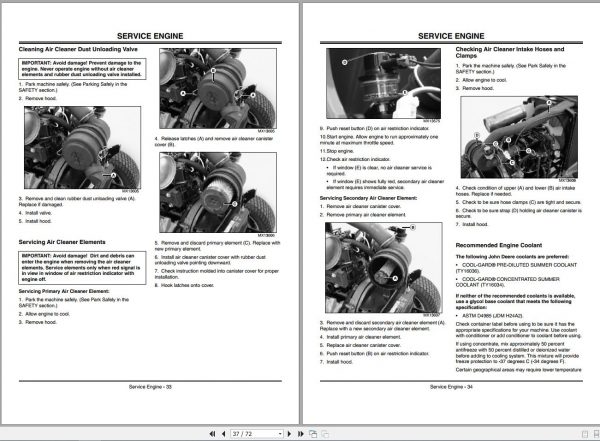 John Deere Lawn Garden Tractor X495 SN 010001 Operators Manual OMM146852 B2 2002 2