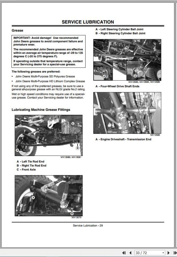 John Deere Lawn Garden Tractor X595 SN 010001 Operators Manual OMM146853 D2 2002 2