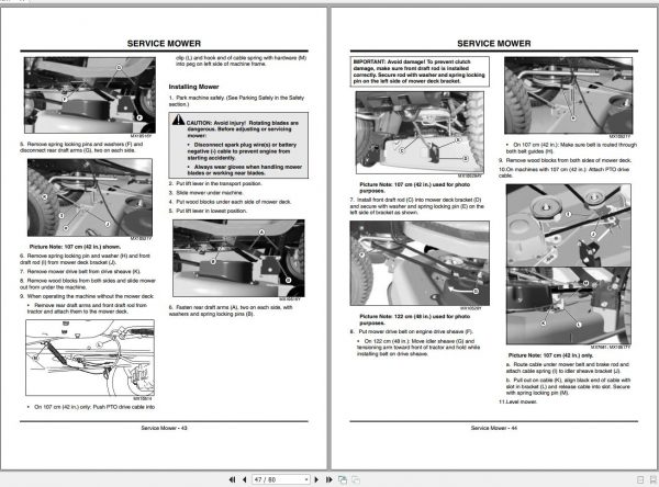 John Deere Lawn Tractor L100 111 118 120 130 Operators Manual OMGX21807 J4 2004 2