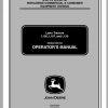 John Deere Lawn Tractor L105 L107 L120 SN 010001 Operators Manual OMGX21355 K3 2003 1