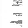 John Deere Lawn Tractor LT133 LT155 LT166 SN 045001 Operators Manual OMM138782 G8 1