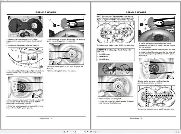 John Deere Lawn Tractor LT133 LT155 LT166 SN 125001 Operators Manual OMM142698 I0 2000 2