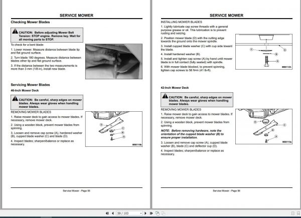 John Deere Lawn Tractor S1642 S1742 S2046 SN 010001 Operators Manual OMGX10342 K8 2