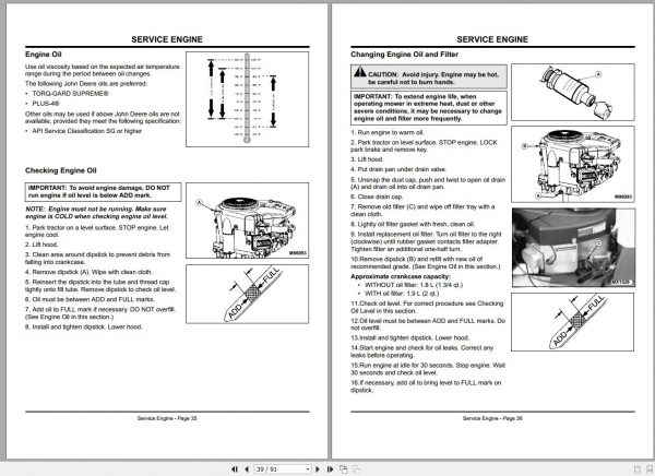 John Deere Lawn Tractor S2546 SN 020001 Operators Manual OMGX10545 F9 2
