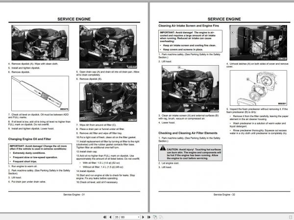 John Deere Lawn Tractor Spin Streer SST16 SST18 SN 010001 Operators Manual OMM145531 L0 2000 2