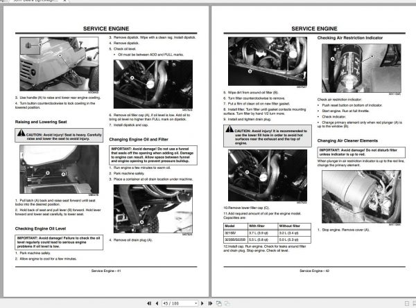 John Deere Lightweight Fairwar Mowers 3215B 3225B 3235B Turf System I II Operators Manual 2