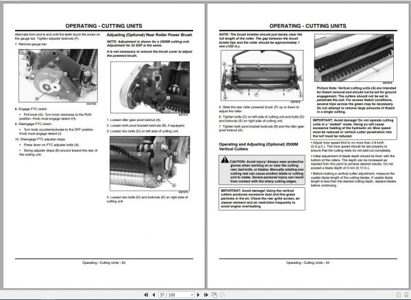 John Deere Lightweight Fairwar Mowers 7500 7700 8500 8700 8800 Operators Manual OMTCU22020 L7 2007 2
