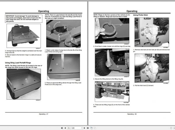 John Deere M Gator Utility Vehicle A1 SN 090001 Operators Manual OMM165961 H1 2011 2