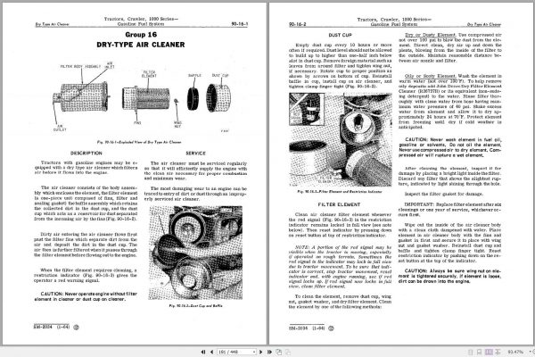 John Deere Tractors 1000 Series Service Manual SM2034 2