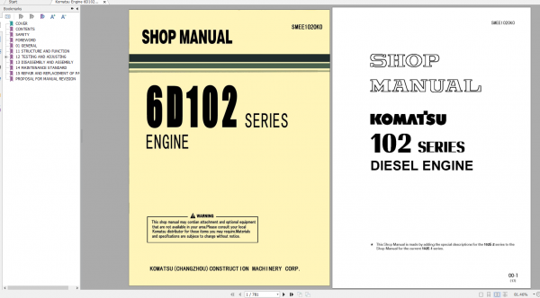 Komatsu Dump Truck HD1500 8 Shop Manual SEN06630 11 2019 1