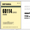 Komatsu Engine 6D114 Series Shop Manual SMEE1147K0