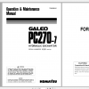 Komatsu Hydraulic Excavator GALEO PC270 7 Operation Maintenance Manual TEN00060 01 2005