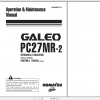 Komatsu Hydraulic Excavator GALEO PC27MR 2 Operation Maintenance Manual WEAM007101 2005 1