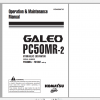 Komatsu Hydraulic Excavator GALEO PC50MR 2 Operation Maintenance Manual WEAM006705 2008
