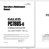 Komatsu Hydraulic Excavator Galeo PC78US 6 Operation Maintenance Manual TEN00004 00 2004