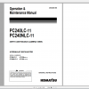 Komatsu Hydraulic Excavator PC240LC 11 PC240NLC 11 Operation Maintenance Manual UENAM01390 2018