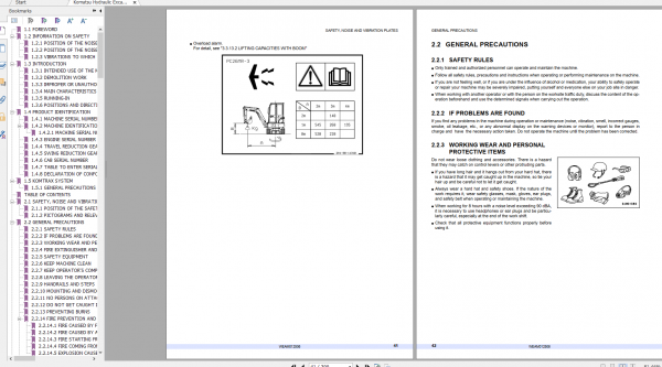 Komatsu Hydraulic Excavator PC26MR 3 Operation Maintenance Manual WEAM012506