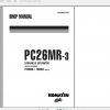 Komatsu Hydraulic Excavator PC26MR 3 Shop Manual WEBM007900 2008