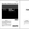 Komatsu Hydraulic Excavator PC270 8 PC270LC 8 Operation Maintenance Manual TEN00356 01 2009