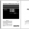 Komatsu Hydraulic Excavator PC27MR 2 PC30MR 3 PC35MR 3 Operation Maintenance Manual TEN00664 03