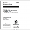 Komatsu Hydraulic Excavator PC290LC 11 PC240NLC 11 Operation Maintenance Manual UENAM01241 2016
