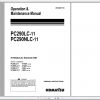 Komatsu Hydraulic Excavator PC290LC 11 PC290NLC 11 Operation Maintenance Manual UENAM01165 2017