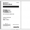 Komatsu Hydraulic Excavator PC290LC 11 PC290NLC 11 Operation Maintenance Manual UENAM01402 2019